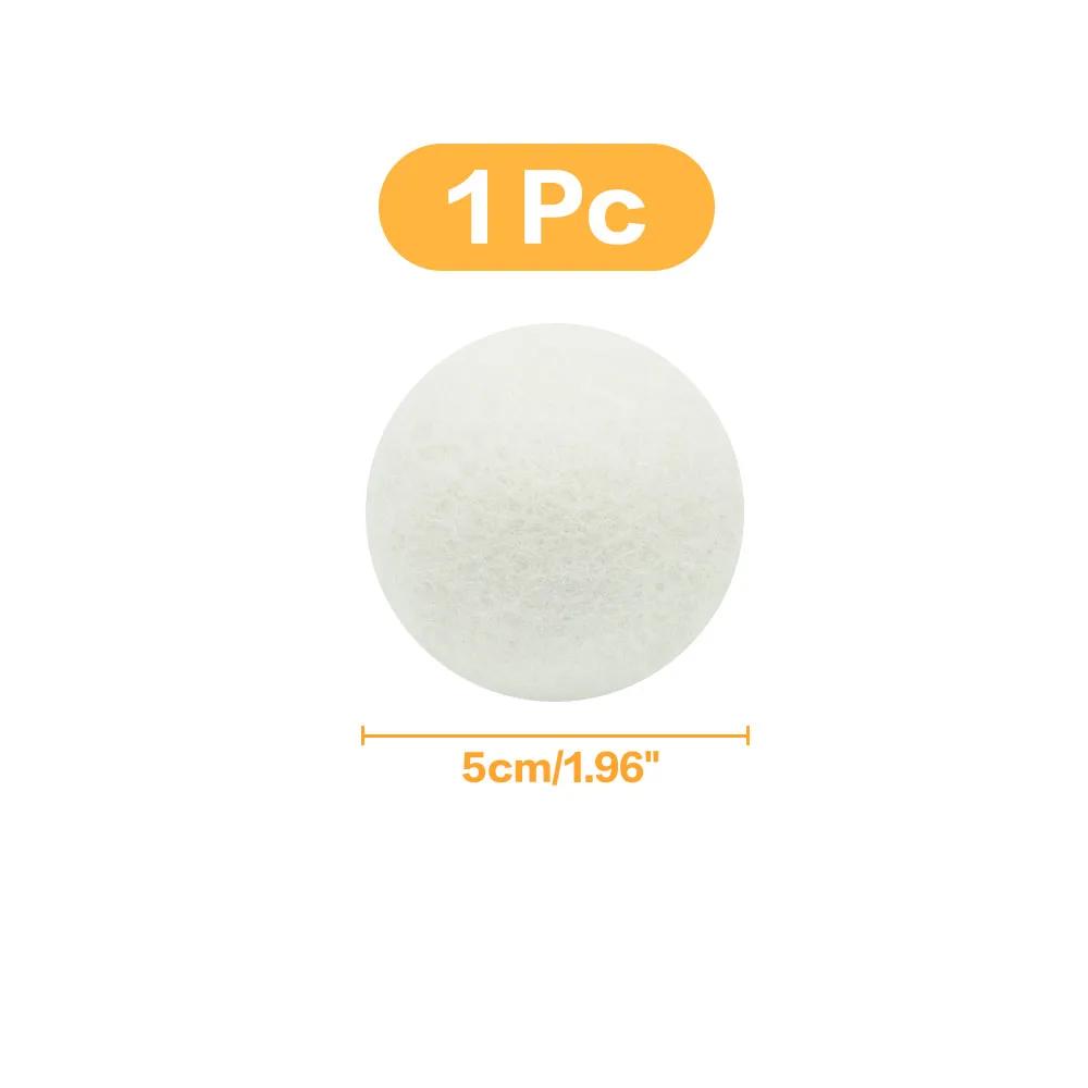 1/3/6Pcs Wool Dryer Balls Reusable Natural Fabric Softener Laundry Washing Machine Accessories Home  4/5/6cm Fleece Dryer Balls