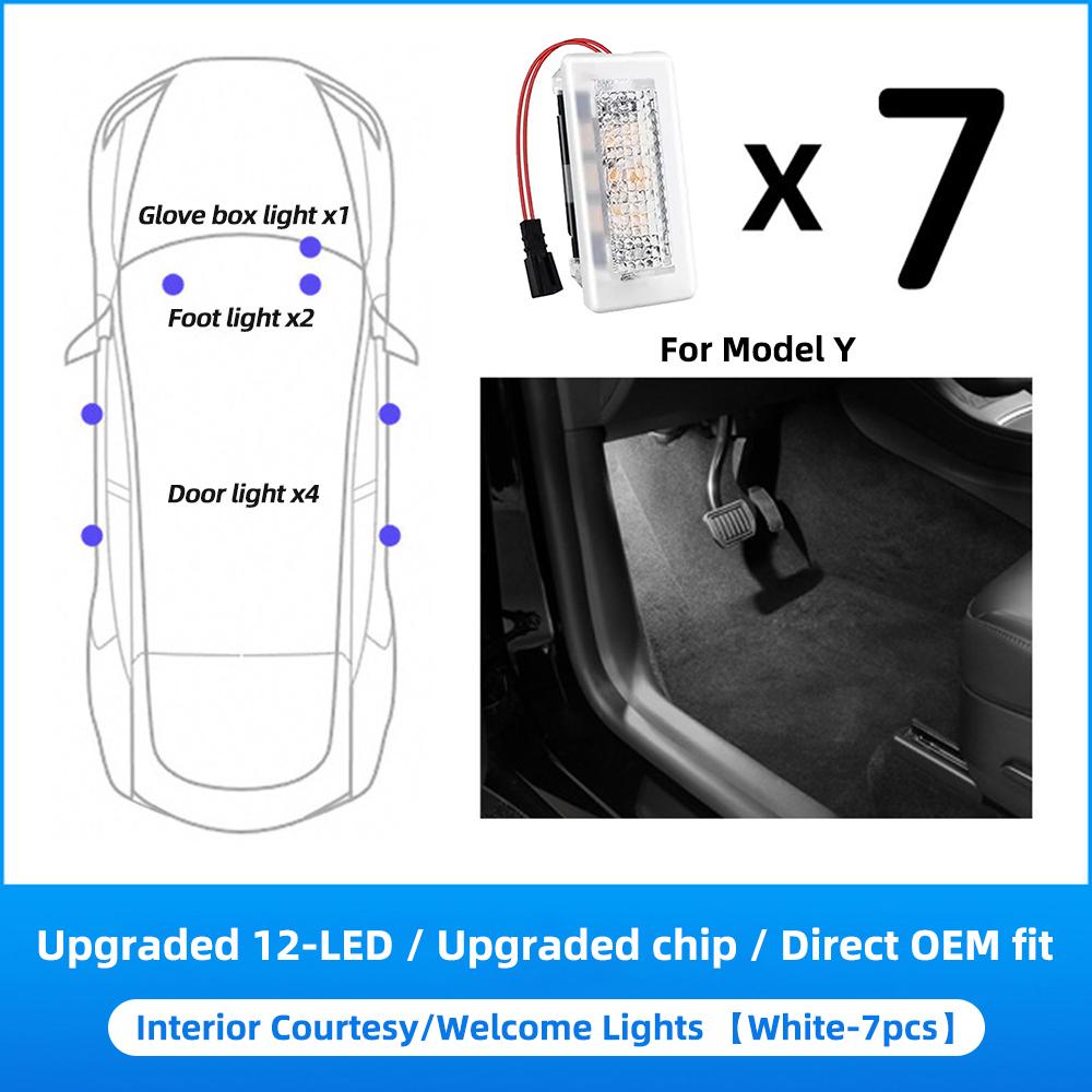 Ultra-bright Interior LED For Tesla Model Y Juniper/Performance/YL 2027- Model 3 Highland 2018-2024 Light Ambient Bulbs