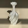 3D Printed Flower Vase, Silk-Like Elegant Vase, Twisted Minimalist Flower Arrangement Holders, Nordic Style Coffee Table & Shelf Office Decor
