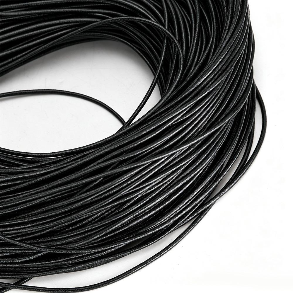Black Stretchy String Rope 100m Length Waxed Polyester Cord Elastic Beading Cord Bracelet Craft