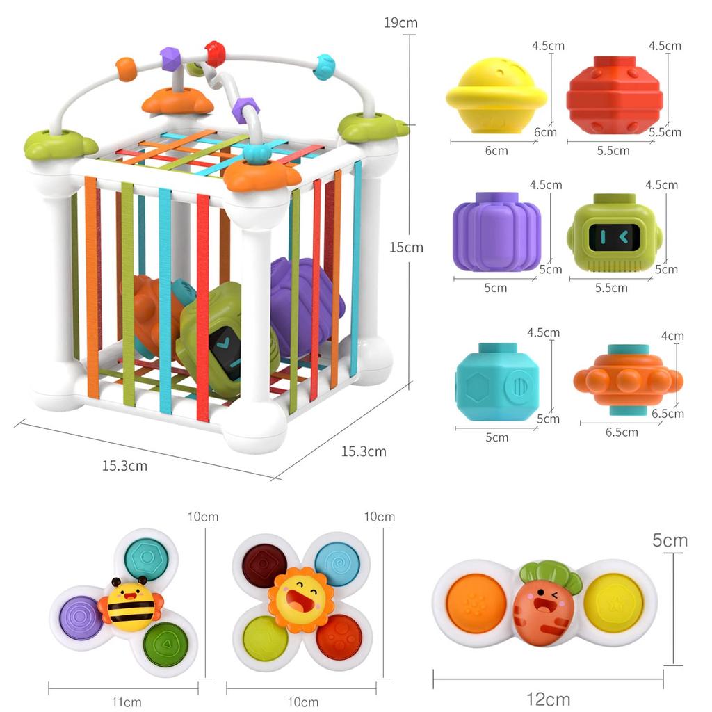 Mokugansha Montessori Shape Matching Toy Educational Toy Number Recognition Educational Toy Shape Matching Early Development Skill Training Touch
