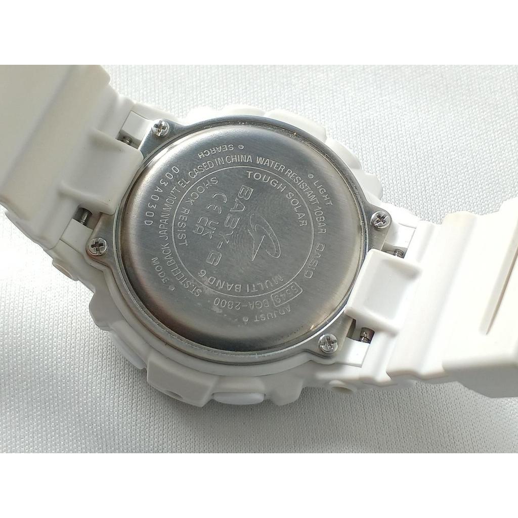Б/у CASIO BGA-2800 BABY-G Ана-Цифровые часы Baby G Белые