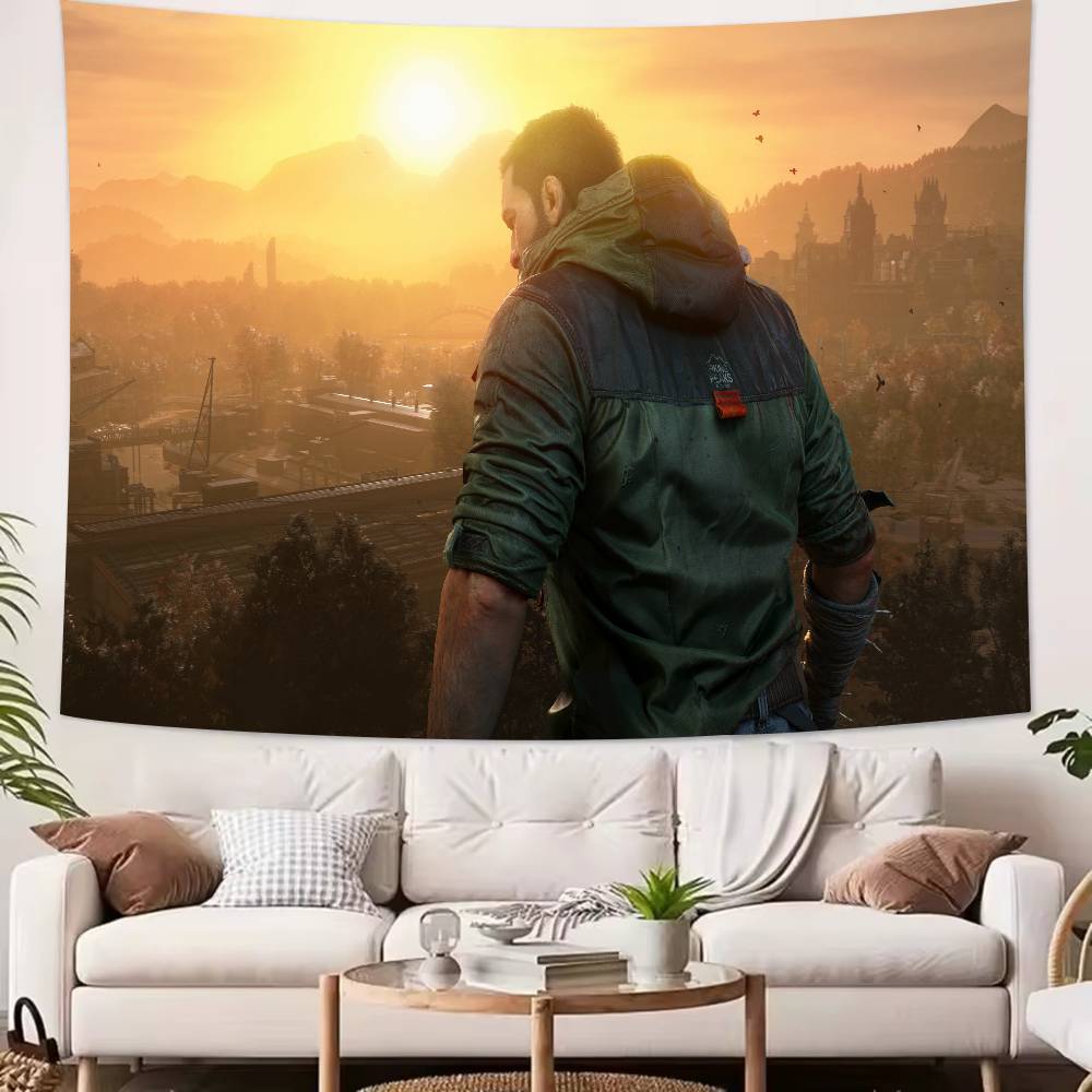 Модная Игра Крутая Dying Light Зверь Гобелен Популярное Украшение Комнаты Настенный Гобелен Арт-Комната Декор Дома Настенное Искусство Декор