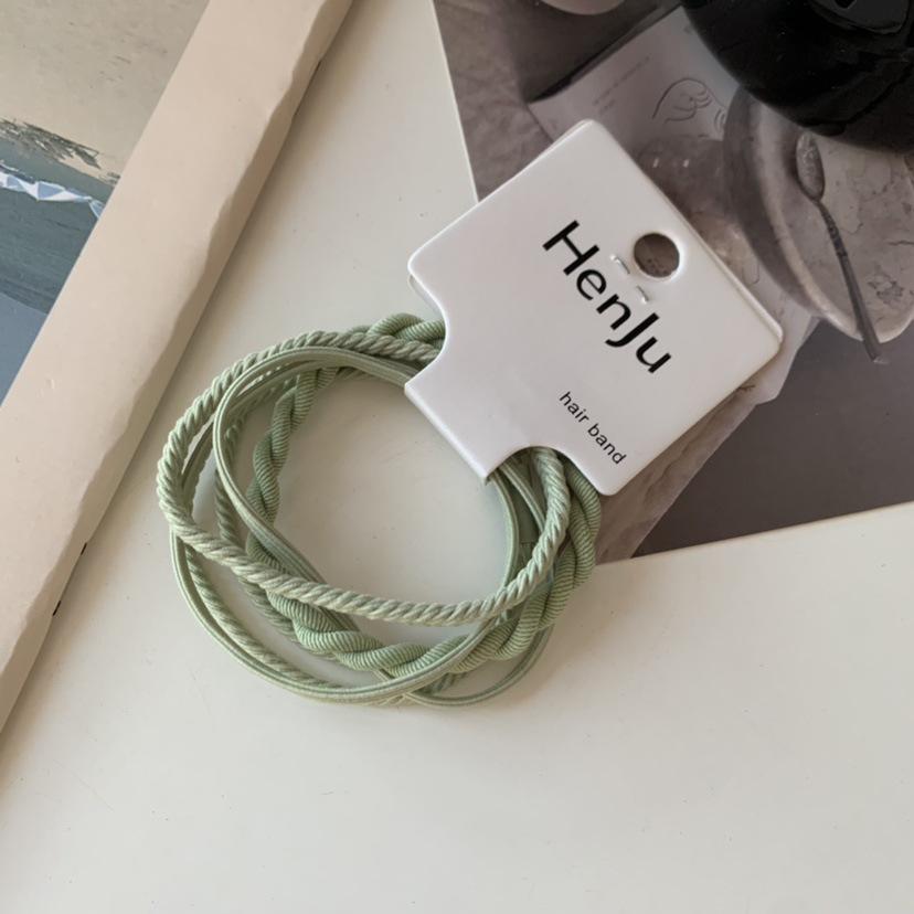 Высокоэластичная резинка цвета Morandi: Прочная, универсальная резинка для волос для высоких хвостов и тугих повязок