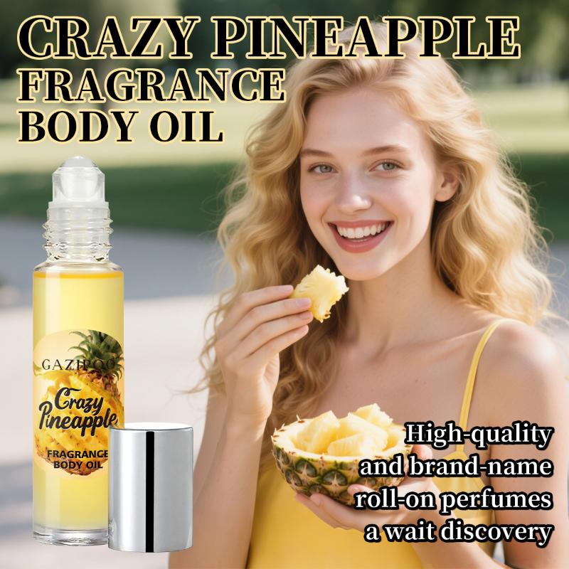 GAZIPOO Pineapple Roll-on Fragrance Men's And Women's Fragrance Oil Dating Fresh Niche Long-lasting Fragrance