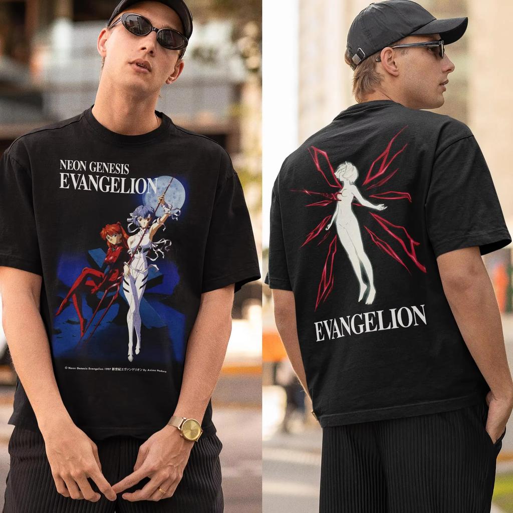 2026 Neon Genesis Evangelion Конец Евы Глаз Футболка Классический Стиль Футболка для Родителей и Детей Унисекс Женская С Круглым Вырезом Хлопок Летняя Модная Футболка