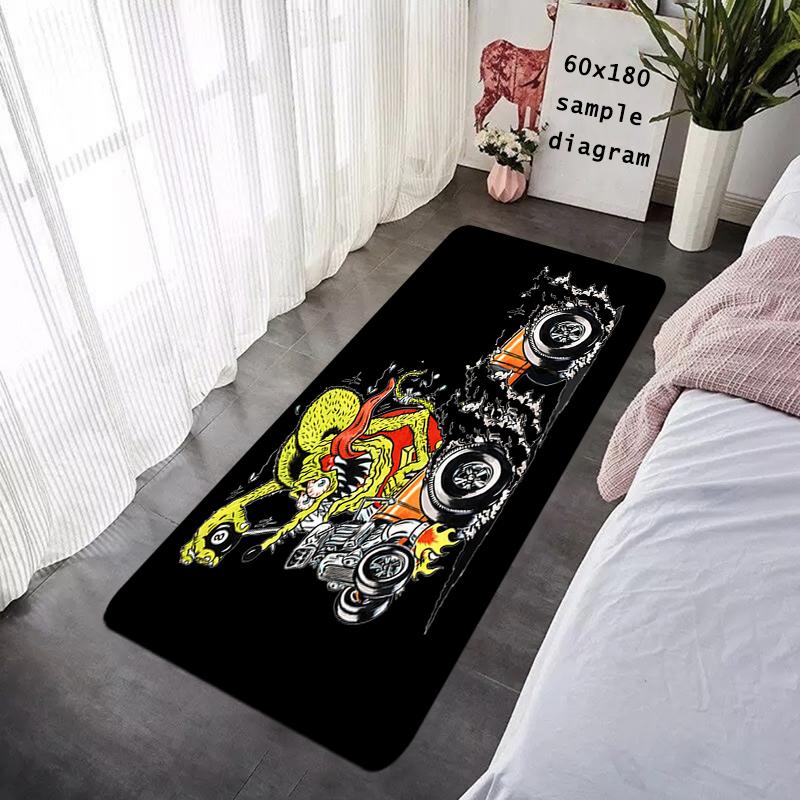 Entrance Doormat Rat Fink Bedside Balcony Rugs Living Room Carpet Foot Mats Bath Rug Floor Mat Ideal Gifts Non-slip House Decor