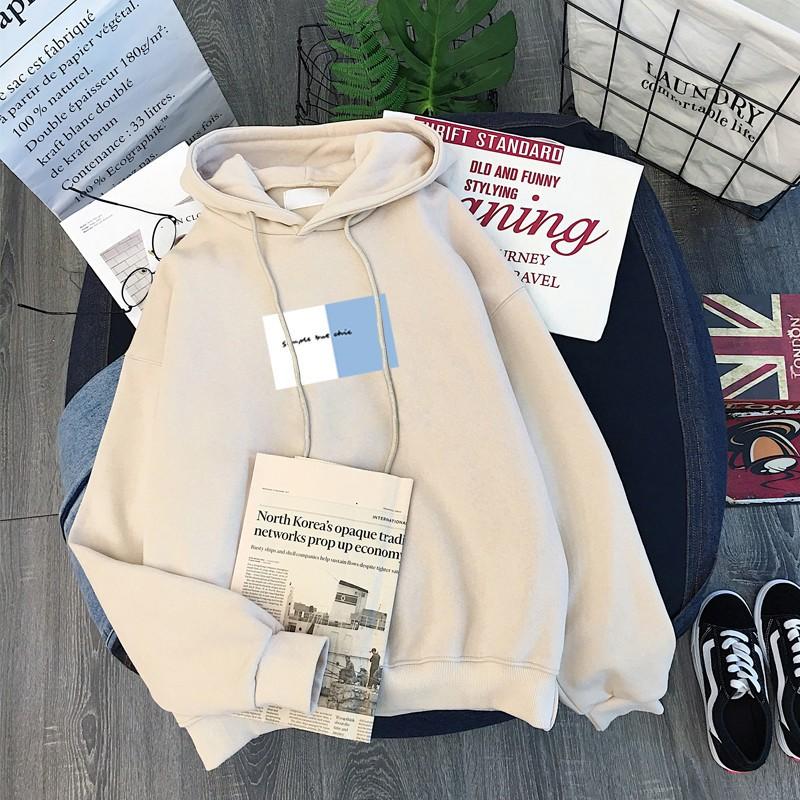 Womens Oversized Hooded Sweatshirt With Print Loose Fit Long Sleeve Casual Top Winter