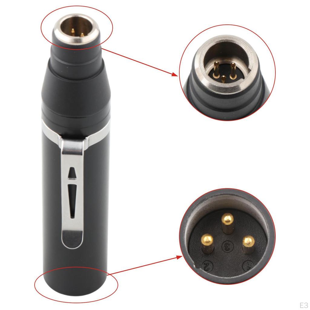-Performance Adapter Male 4pin Sturdy Converter Mini Easy To Use XLR -microphone