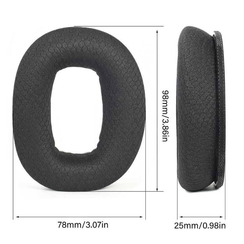 Ventilated Mesh Earpads For Monitor 2 Headphones Earpads Enhances Comfort Noise Isolation With Durability Design