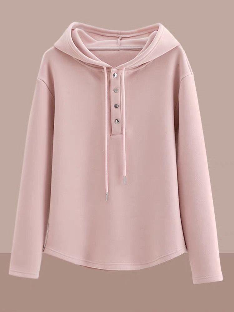 Женский свитшот с капюшоном из немецкого бархата, осень 2025 — стильный короткий топ с длинными рукавами