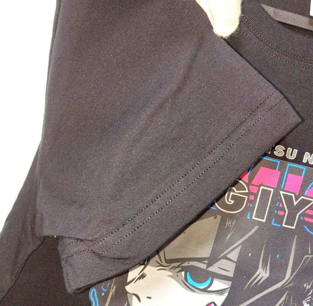 [ИСПОЛЬЗОВАН] Убийца демонов: Футболка Kimetsu no Yaiba Гию Томиока, размер M, черная