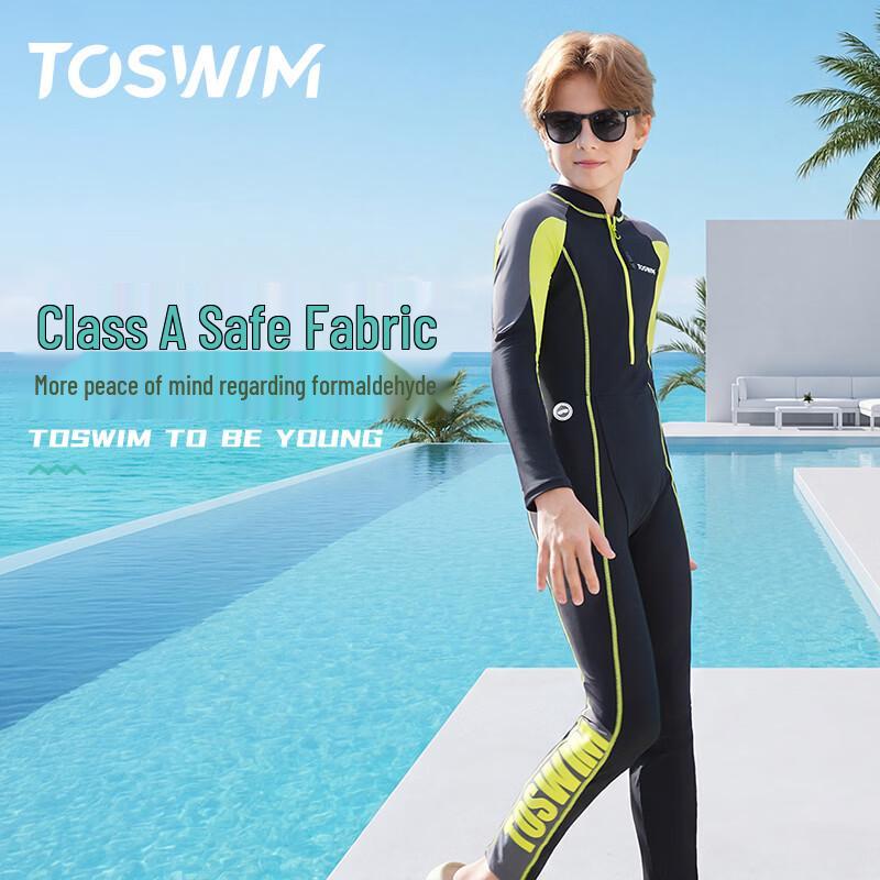 Детский слитный купальник TOSWIM с длинным рукавом