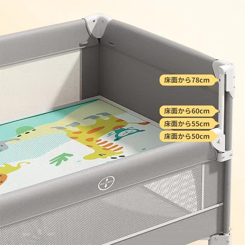 Детская кроватка ZOOBLY, складная кровать, трансформируется в колыбель, манеж, игровой круг, сумка для переноски Kaya, в комплекте, подарок для новорожденного, 3 года гарантии