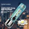 Мини-фонарик для улицы, 6 режимов, регулируемый, высокий уровень яркости, супер яркий, перезаряжаемый через USB, магнитный, портативный, для кемпинга, пешего туризма, карманный фонарик
