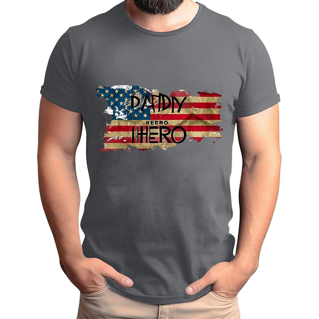 Мужская футболка с принтом флага, мужской свободный повседневный топ с короткими рукавами