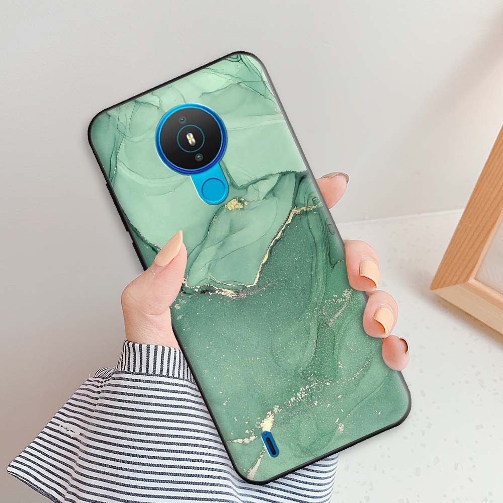 Для Nokia 1.4 Чехол Nokia 3.4 Модные Мраморные Чехлы Для Nokia 7.2 Nokia 5.4 Nokia 6.2 Защитный Силиконовый Задний Чехол Корпус Бампер