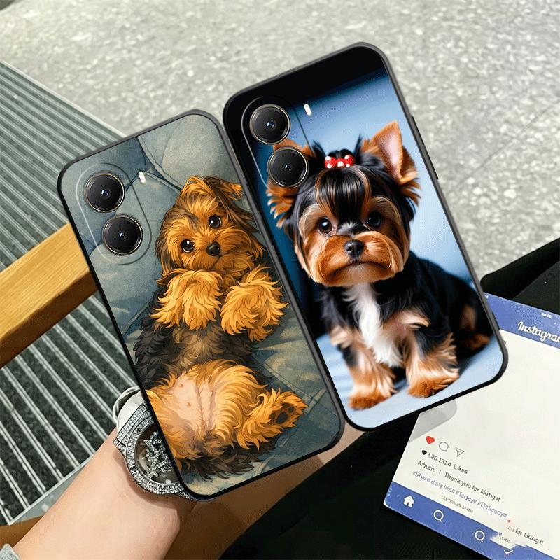 Мягкий чехол для телефона с йоркширским терьером для Xiaomi Poco X5 X6 X7 X8 Pro Max X3 F7 F8 Ultra M8 M7 M6 M5 Redmi 15 15C 14C 13C 12C X4