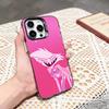 A-Angel Dust H-Hazbin H-Hotel Чехол для телефона для iPhone 17,16,15,14,13,12,11 Plus,Pro Max,XS,Цветной серебристый чехол для телефона
