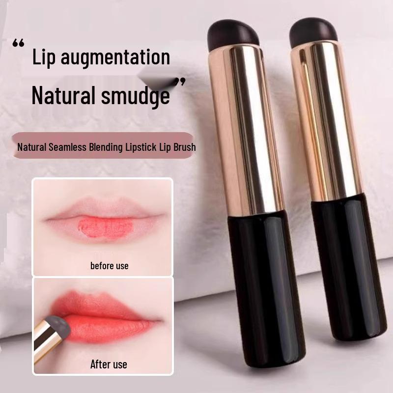 Прозрачная силиконовая кисть для губ с крышкой - Портативный инструмент для растушевки помады и бальзама