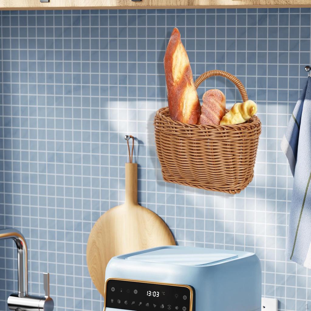 Корзины с фруктами и овощами, держатель для украшения, декоративная настенная корзина для фермерского дома для ванной комнаты