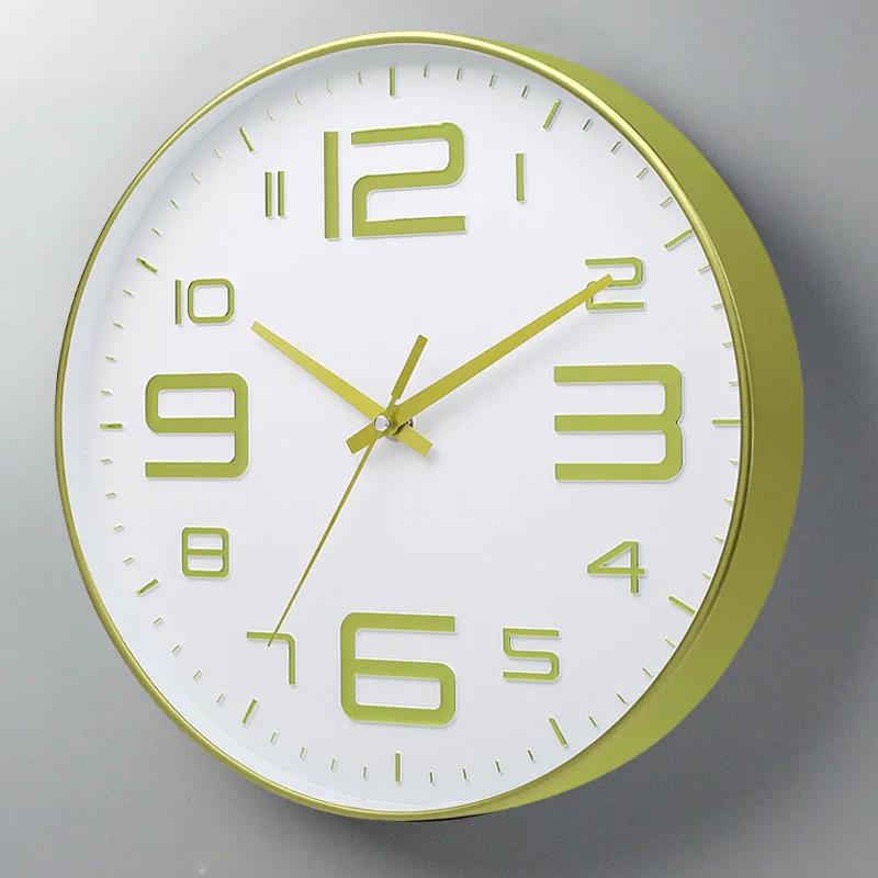 Несколько размеров, модные настенные часы, креативный бренд, бесшумные часы для детей, сидящих в гостиной, спальне, кухне, домашний декор