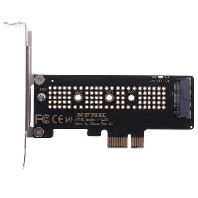 Карта адаптера Nvme Pcie M.2 Ngff SSD к карте PCIe X1 Карта адаптера Pcie X1 к карте M.2 с кронштейном