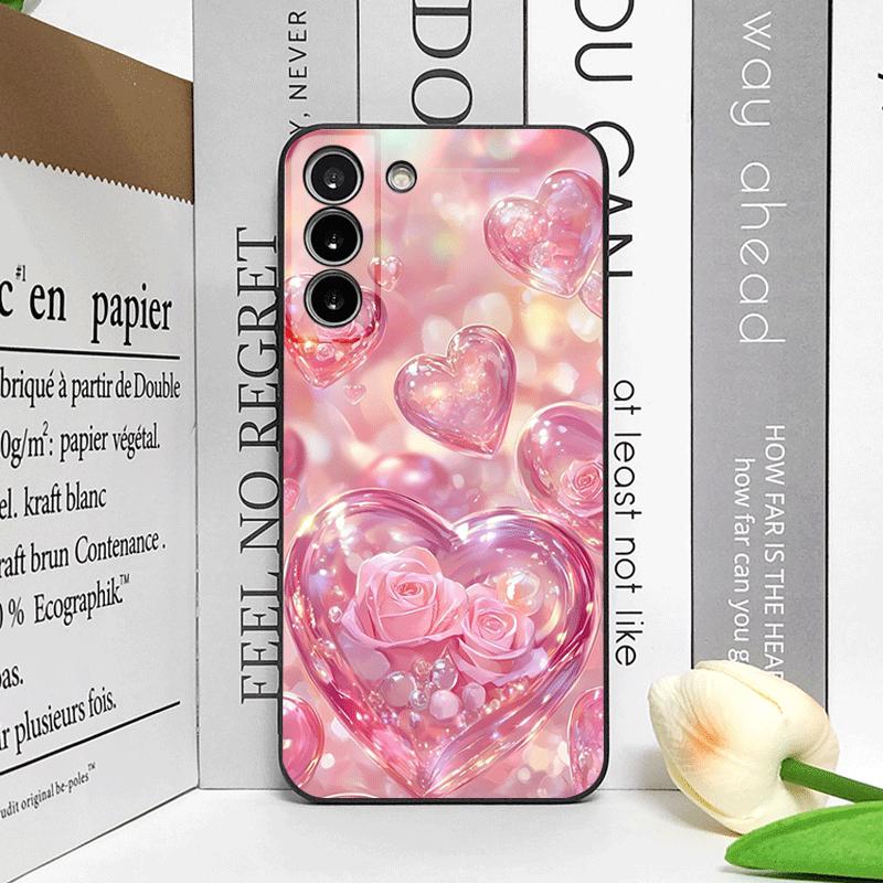 Стильный розовый кристальный чехол для телефона в форме сердца для Huawei Nova 13 12 11 Pro 10 SE Mate 40 50 60 Pro+ P60 P50 P40 5G Мягкий чехол Y2K