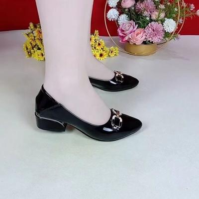 Туфли-лодочки из мягкой кожи на мягкой подошве 2025 осень новая мода лакированная женская обувь с острым носком женская высококачественная кожаная обувь женская обувь wo