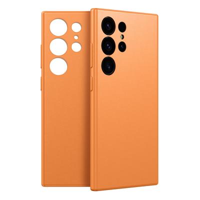 Кожаный чехол для телефона Samsung Galaxy S 24 S24 Plus 360 Полная защита Однотонная задняя крышка Shell