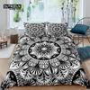 Главная Жизнь Роскошь 3D Blue Mandala Постельное белье Комплект пододеяльников Наволочки Детский комплект постельного белья Queen и King Размеры ЕС/США/Австралия/Великобритания