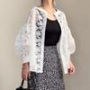 Summer Women's Embroidered Lace Lantern Two Wear Aesthetic Shirt