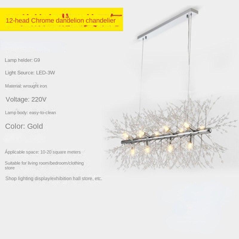 Светлячок Хрустальная лампа для столовой, простой современный светильник с одуванчиком для обеденного стола, роскошное освещение, сетка, красная люстра для ресторана