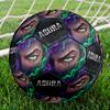 1pc One Piece Football Soccer Ball Size 5 Indoor Soccer Ball Fashion Colorful  Backyard Game -Great For Sports Fans Gift HE32
