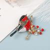 1 шт., брошь в виде красной птицы, броши Ainmal, годовой дизайнерский ювелирный подарок