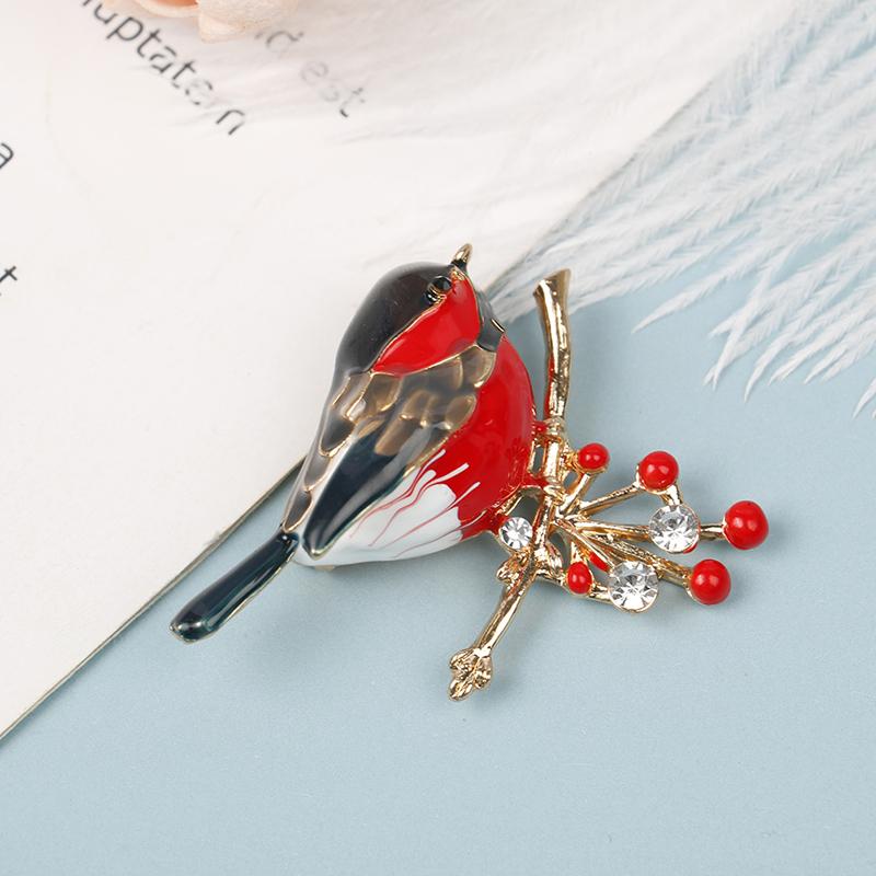 1 шт., брошь в виде красной птицы, броши Ainmal, годовой дизайнерский ювелирный подарок