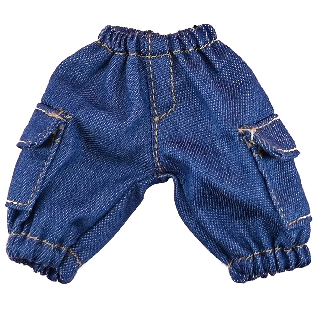 YUYAKESHI Obitsu 11 OB11 Doll Clothes for 11cm Body, GSC Body, Pants, Kimono, Doll Clothes, Overalls, P9 (Dark Blue Pants)