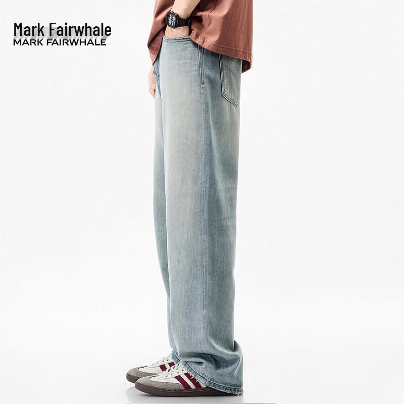Mark Fairwhale Men's Casual Lyocell Blend Straight-Leg Jeans