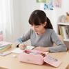 Large Capacity Stationery Bag Solid Color Storage Bag Pencil Case  Stationery Storage