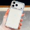 Чехол для iPhone 17 Pro Max с краем из стразов, блестящей задней панелью, ТПУ+ПК, IMD, чехол для телефона