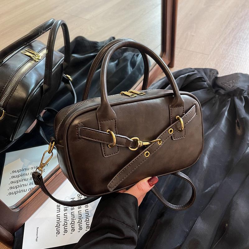 Премиальная ретро маленькая сумка женская 2025 новая осень и зима универсальная сумка-мессенджер модная на плечо портативная маленькая квадратная сумка