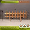 YEANTEEN Carbonized Wood Garden Fence Panels