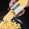 Stainless Steel Corn Cob Stripper - Easy-to-Use Kitchen Tool for Quick & Mess-Free Corn Threshing
