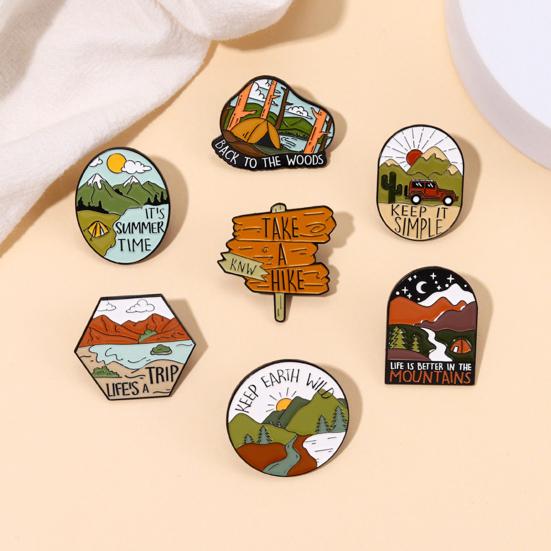 Brooch Pin Outdoor Style Dress Up Cute Stylish Cartoon Badge Alloy Brooch Decor Jewelry Gift