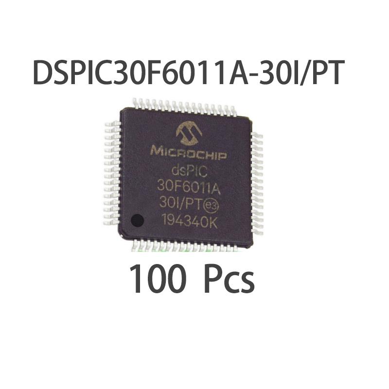 New Original 1/5/10/30/50/100Pcs Dspic30F6011A-30I/PT Surface Mount 64TQFP 30MIPS 16 Bit Digital Signal Controller MCU