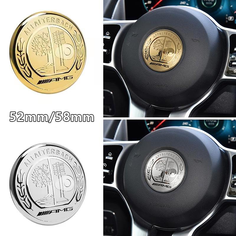 WSDYN1 Hot 2026 New For Benz Car Steering Wheel Emblem Interior Badge Decoration Accessories for Mercedes benz W203 W204 W205 W176 W211