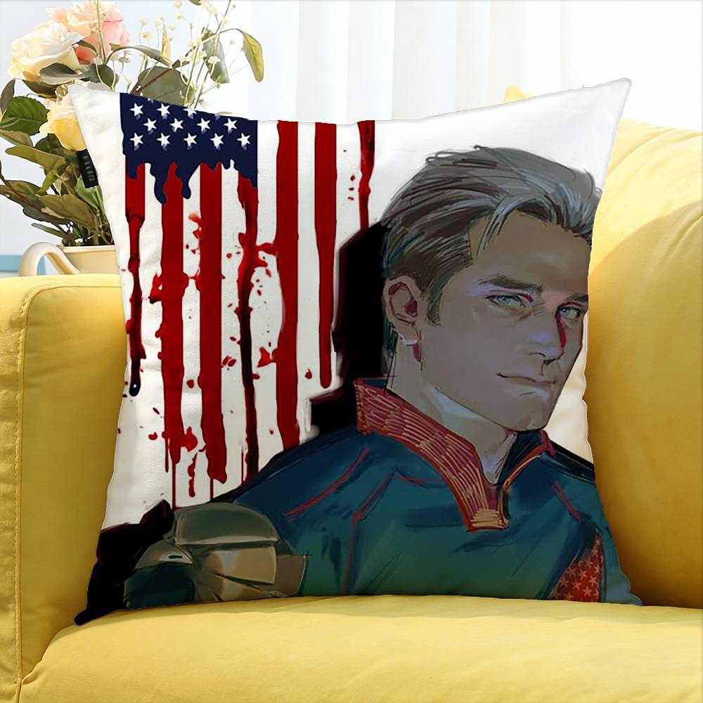 Homelander The Boys Various Sizes Square Pillow Case For Car Home Bedchamber Decor