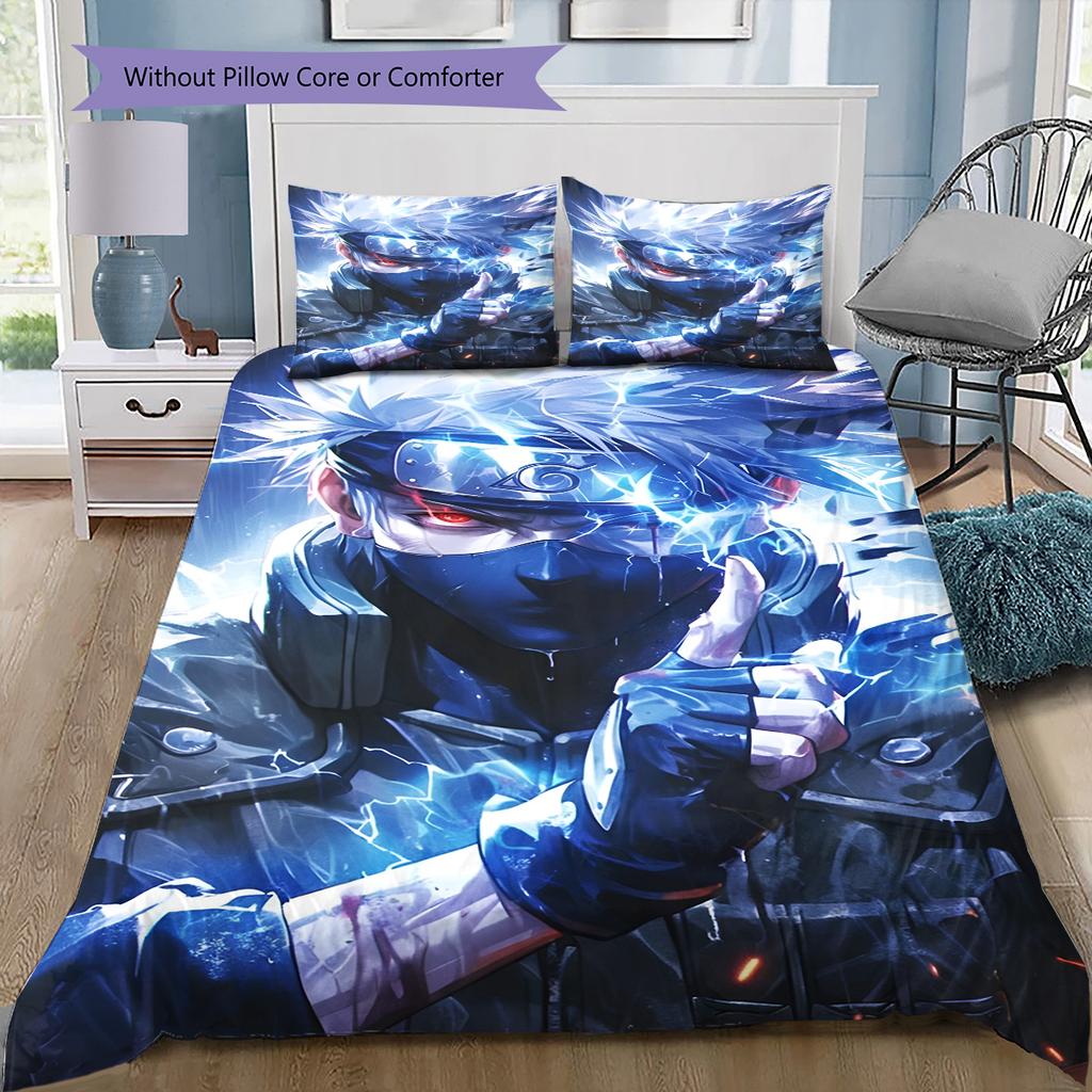 Мультяшный Узор Комплект Постельного Белья Одеяло Пододеяльник Наволочка Домашний Декор Подарок на День Рождения (1 пододеяльник + 2 наволочки, без наполнителя)