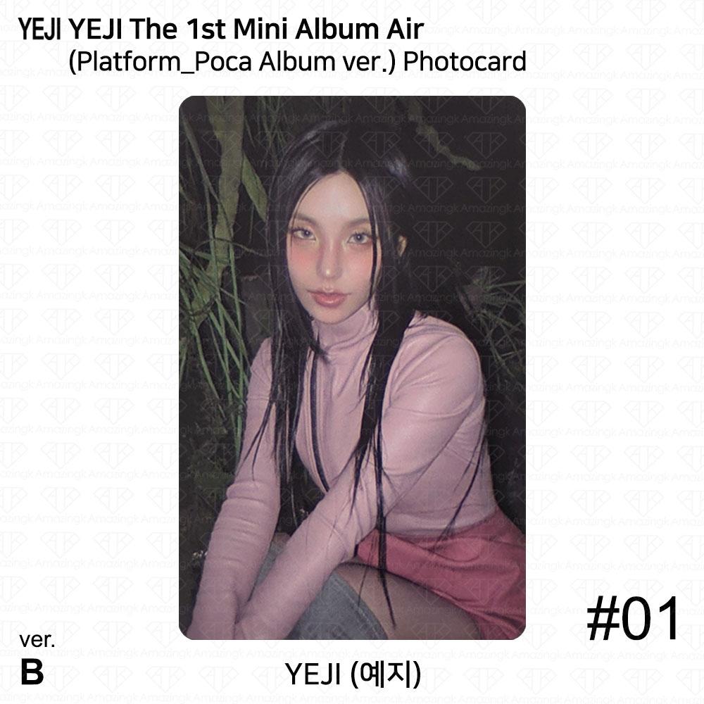 Yeji The 1st Mini Album AIR Official Photocard Platform Poca album ver ITZY KPOP
