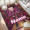 Custom Name Personalized Betty Boop Print Carpet, Versatile Home Decor Rug, for Playroom, Apartment, Balcony, Entryway, Hallway Gift